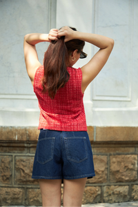 Red Tweed Waistcoat