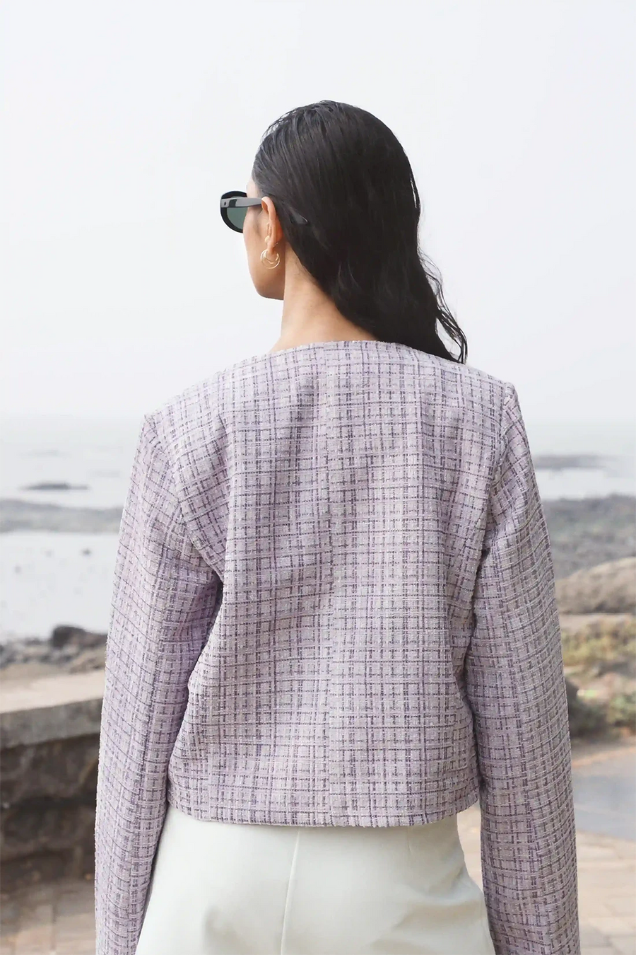 Lilac Tweed Jacket