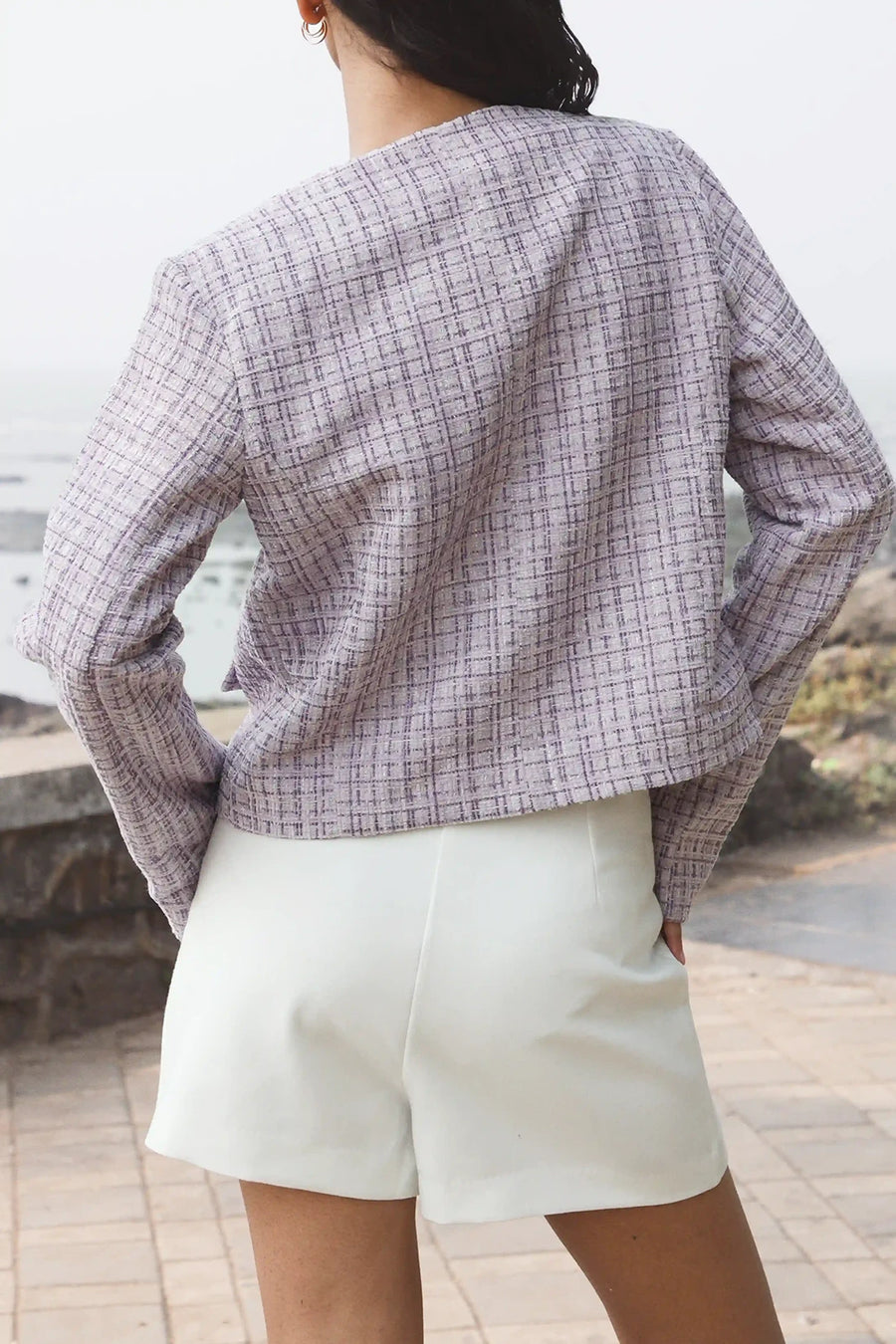 Lilac Tweed Jacket