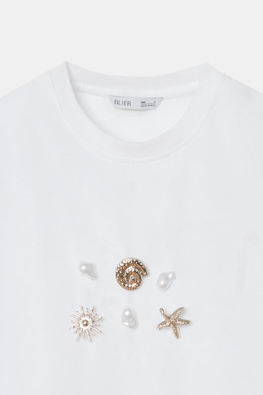 Embellished Relaxed T-Shirt