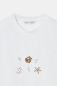 Embellished Relaxed T-Shirt