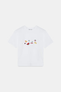 Embroidered Fruit-Tee