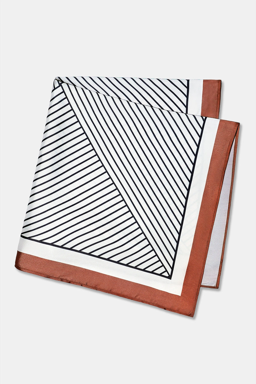 Geometric Stripe-Print Scarf