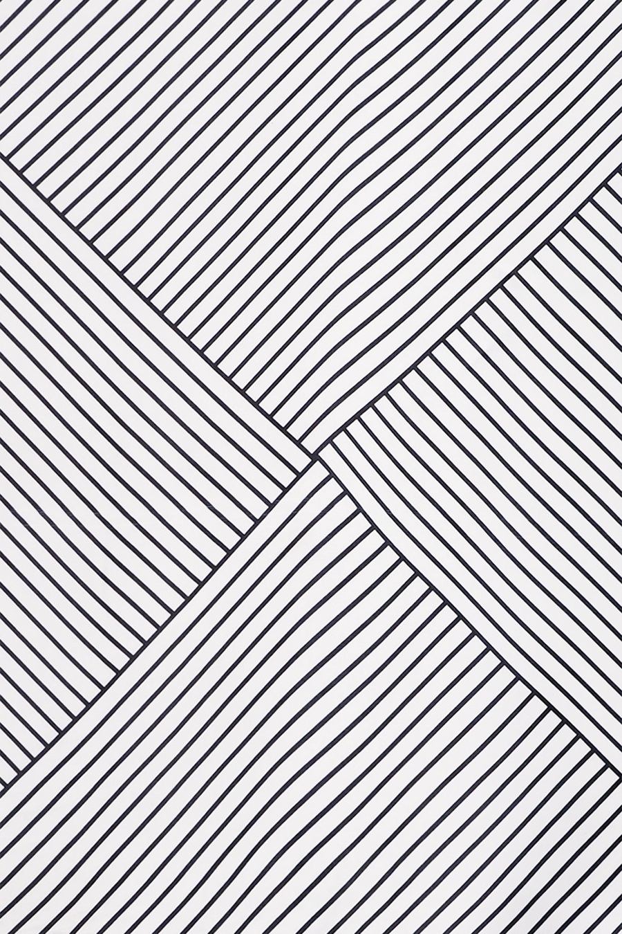 Geometric Stripe-Print Scarf