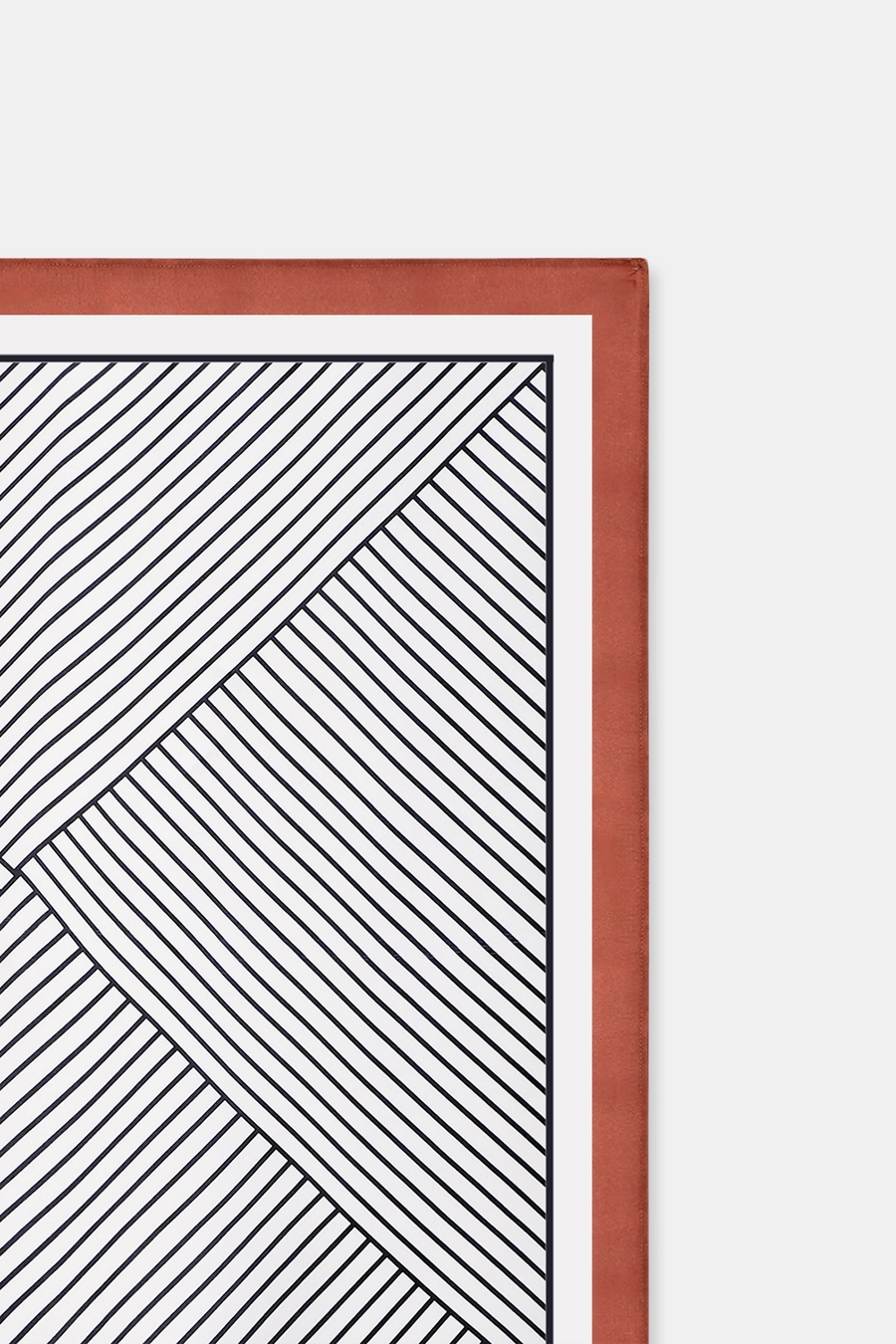 Geometric Stripe-Print Scarf