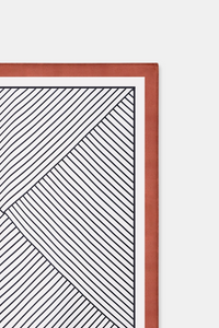 Geometric Stripe-Print Scarf