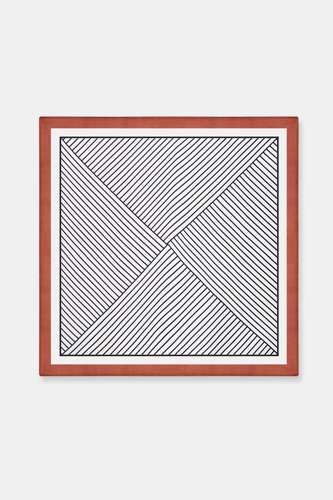 Geometric Stripe-Print Scarf