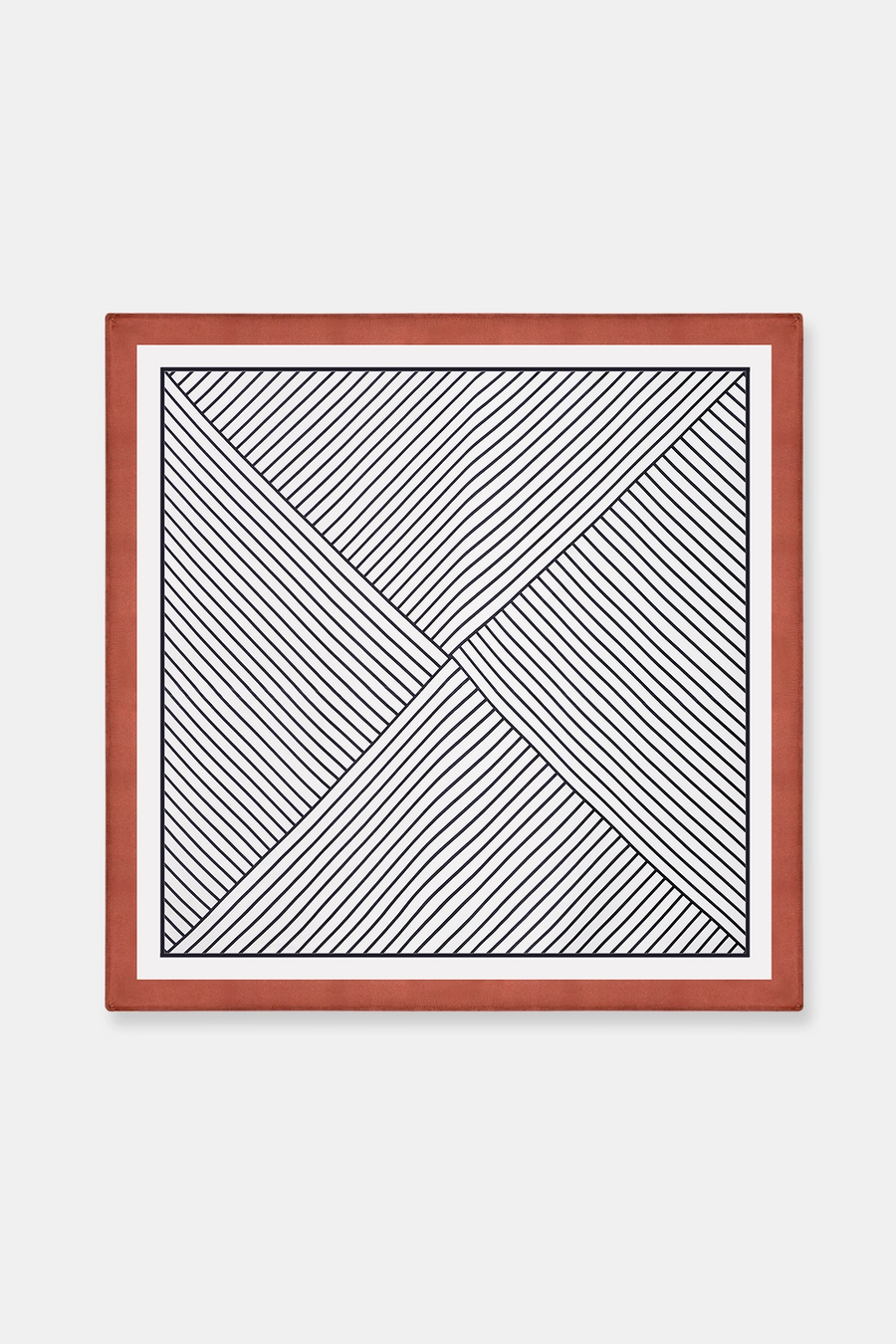 Geometric Stripe-Print Scarf