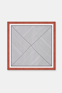 Geometric Stripe-Print Scarf