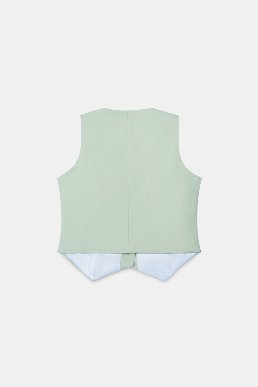 Green Tailored Buttoned Waistcoat