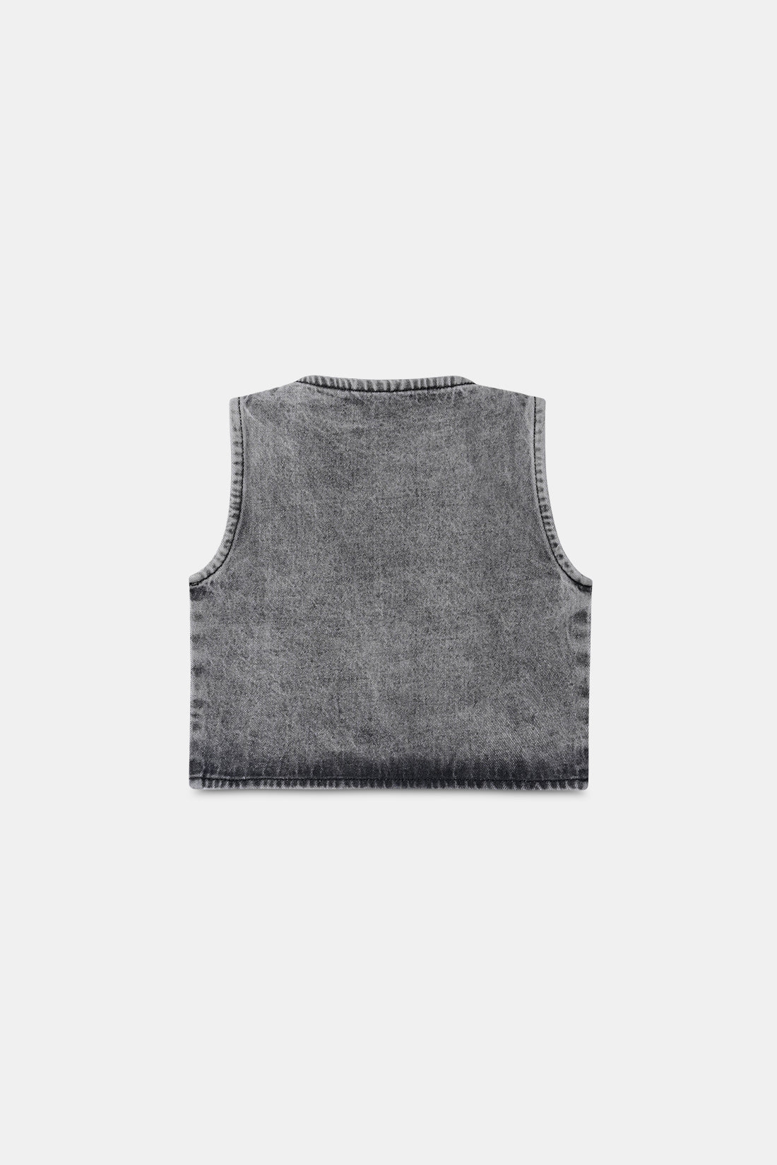Grey Denim Waist Coat