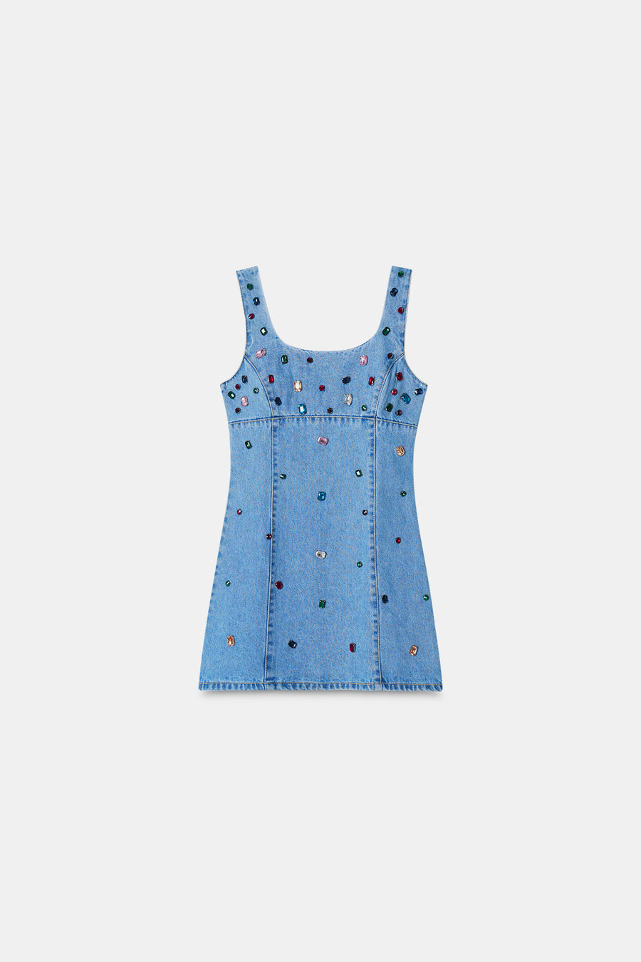 Handcrafted Gemstone Mini Dress