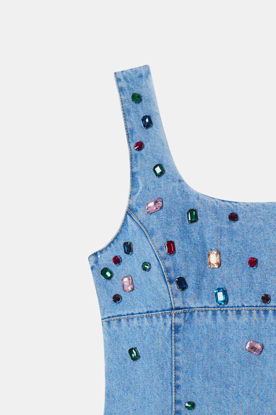 Handcrafted Gemstone Mini Dress