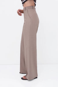 Hazelnut High-Rise Tailored Trouser