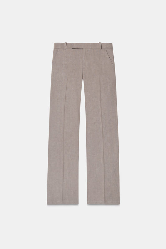 Hazelnut High-Rise Tailored Trouser