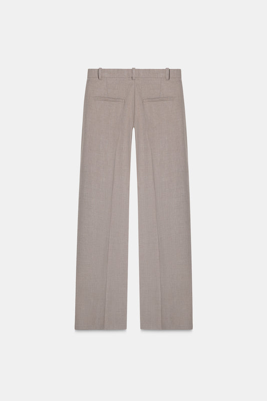 Hazelnut High-Rise Tailored Trouser
