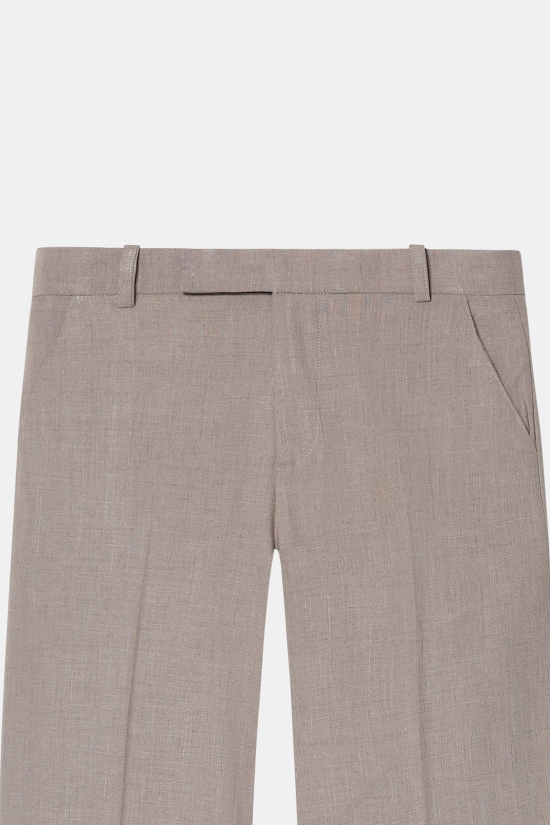 Hazelnut High-Rise Tailored Trouser