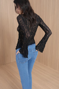 High-Rise Light Blue Flared Jeans