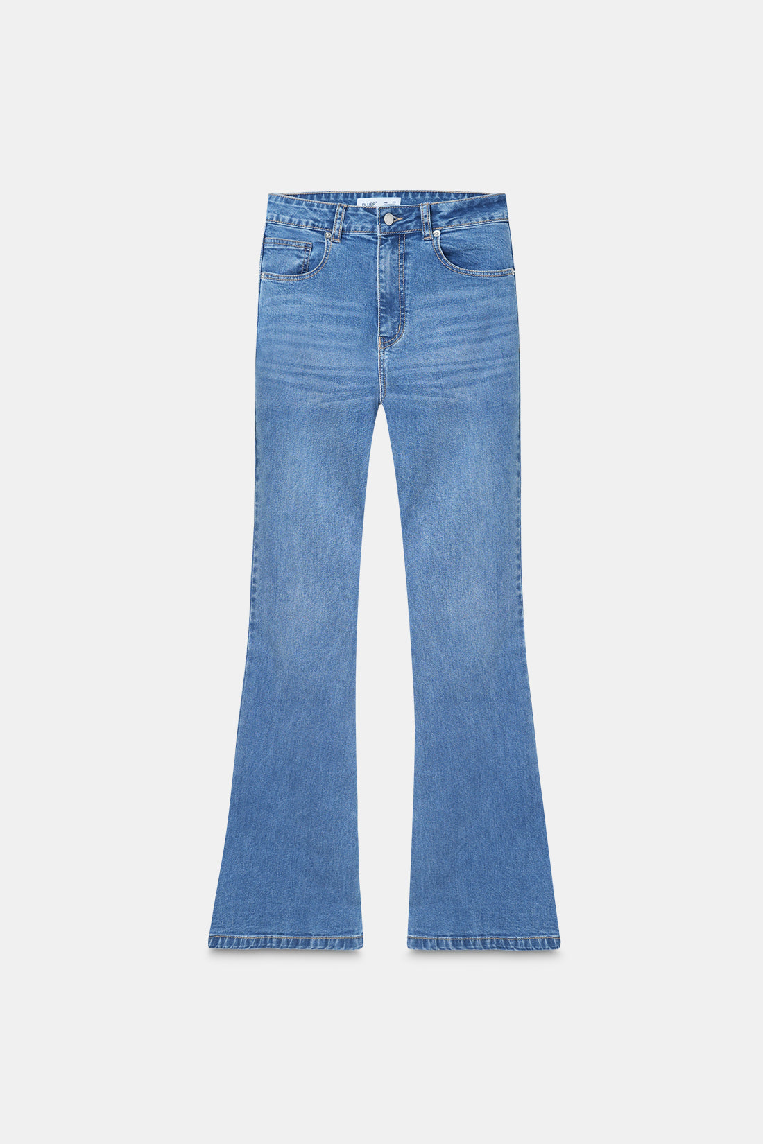 High-Rise Light Blue Flared Jeans