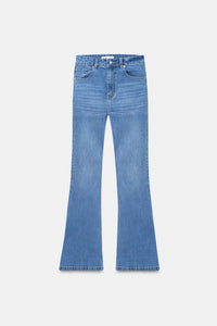 High-Rise Light Blue Flared Jeans