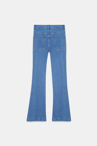 High-Rise Light Blue Flared Jeans