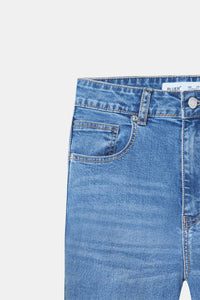 High-Rise Light Blue Flared Jeans