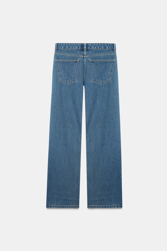 High-Rise Ripped Boyfriend Jeans