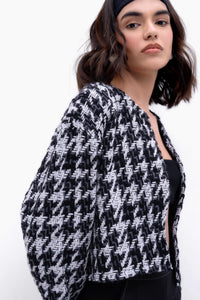 Houndstooth Tweed Jacket