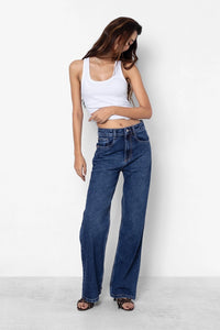 Dark Blue Straight Fit Jeans