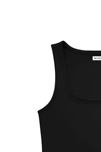 Black Polyamide Tank Top