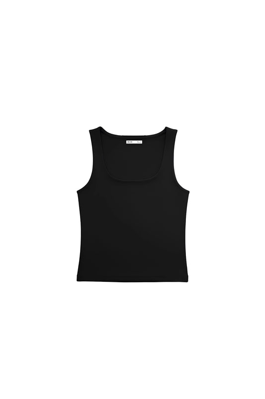 Black Polyamide Tank Top