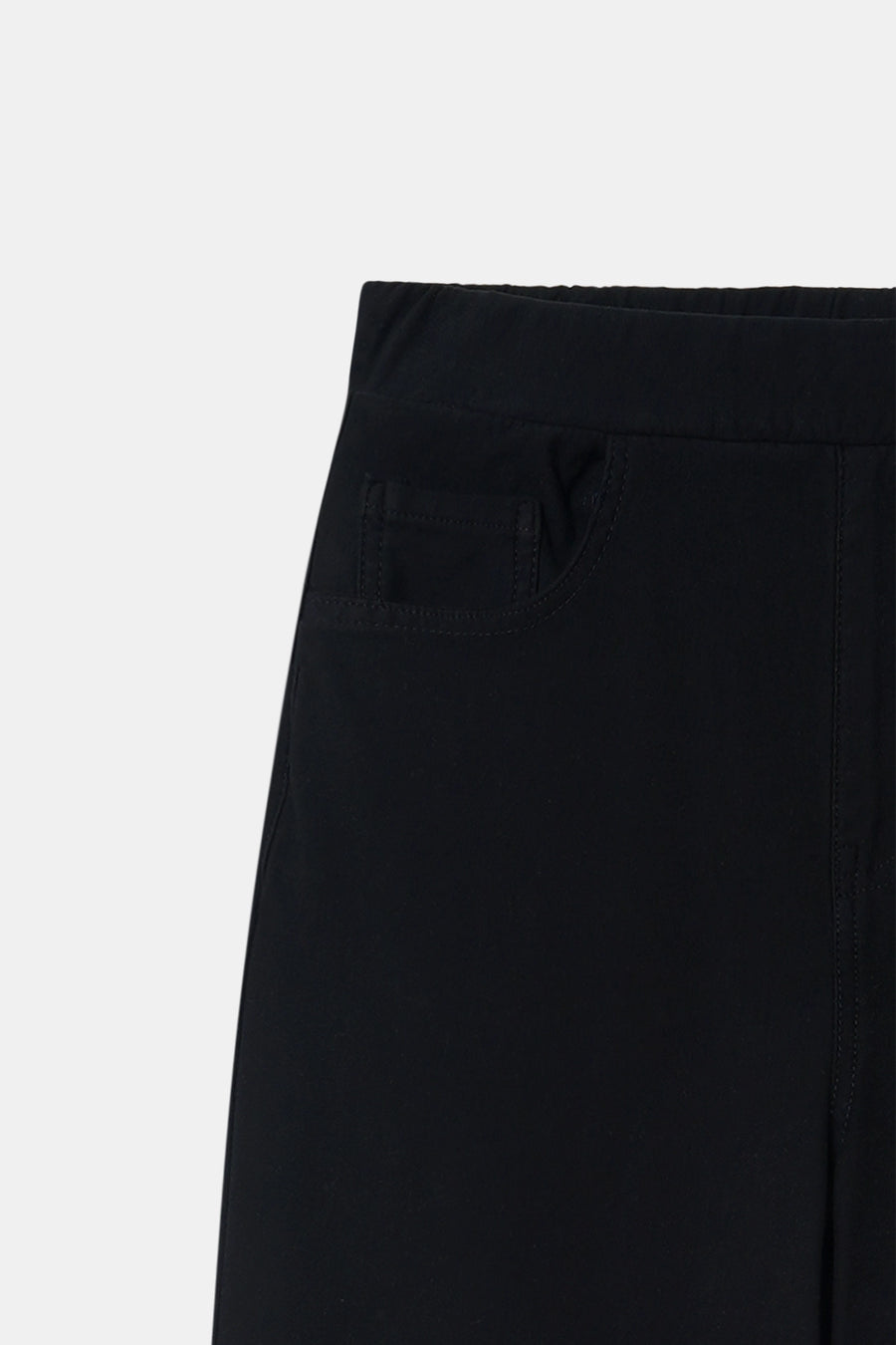 Jet Black Denim Sweatpants