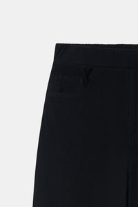 Jet Black Denim Sweatpants