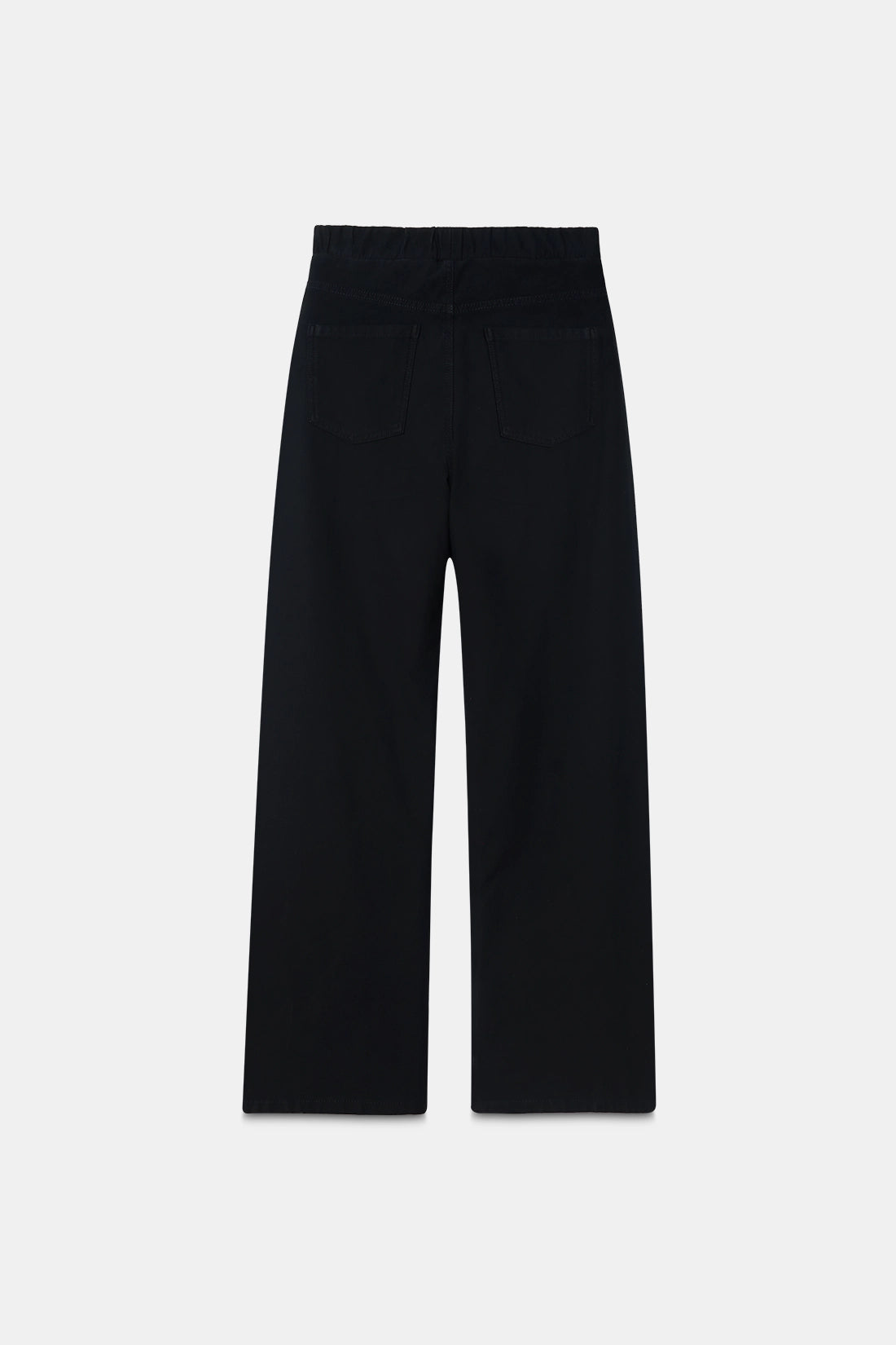 Jet Black Denim Sweatpants