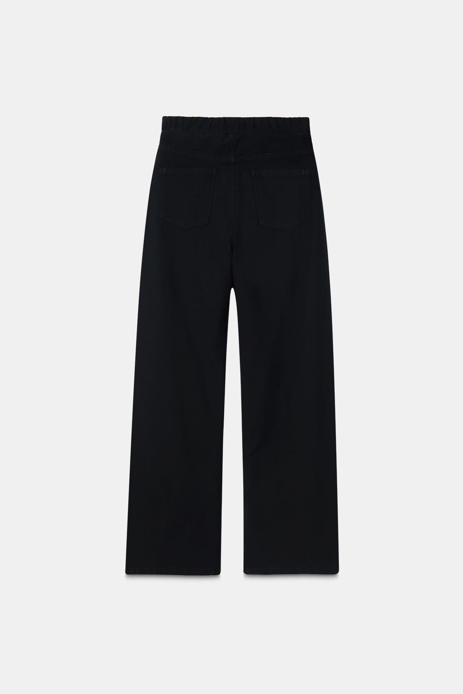 Jet Black Denim Sweatpants