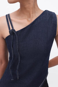 Knotted Denim Top
