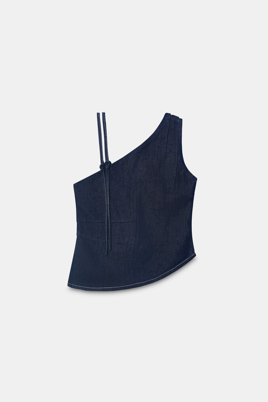 Knotted Denim Top