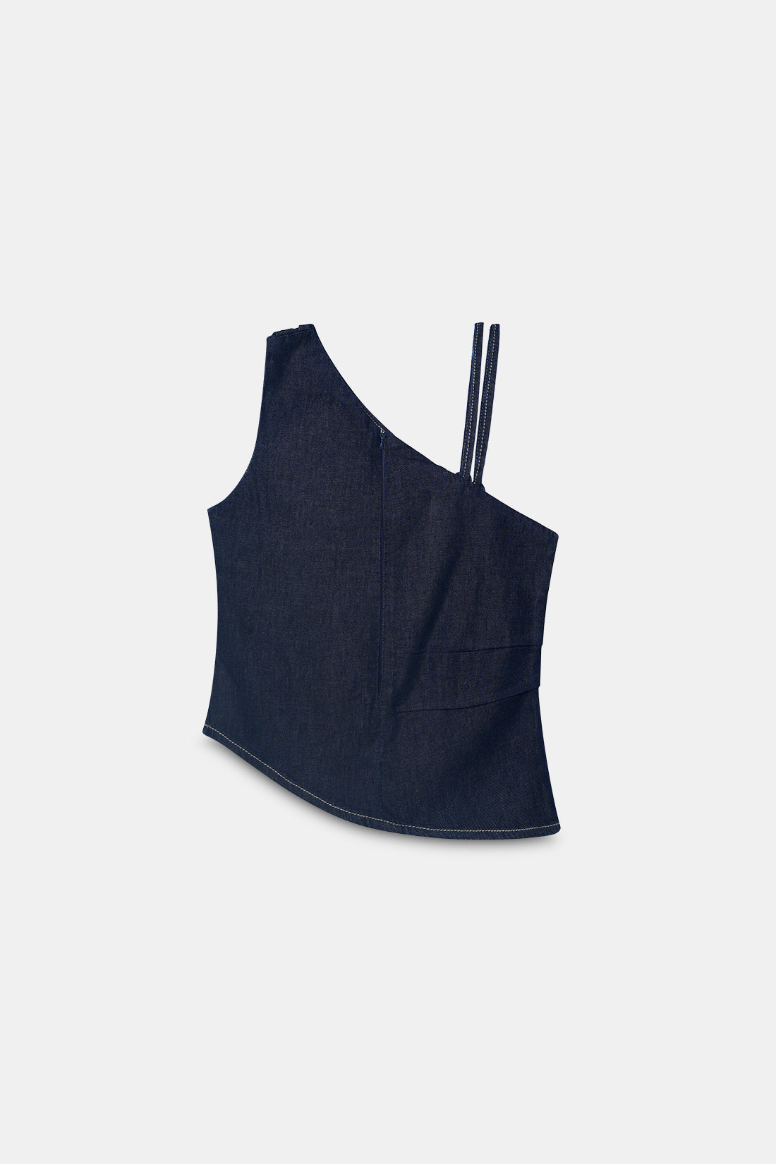 Knotted Denim Top