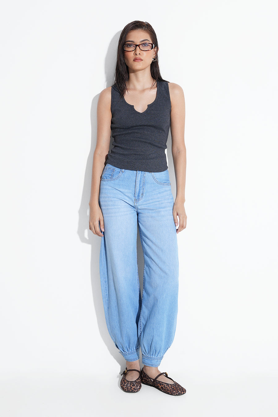 Light Wash Denim Joggers