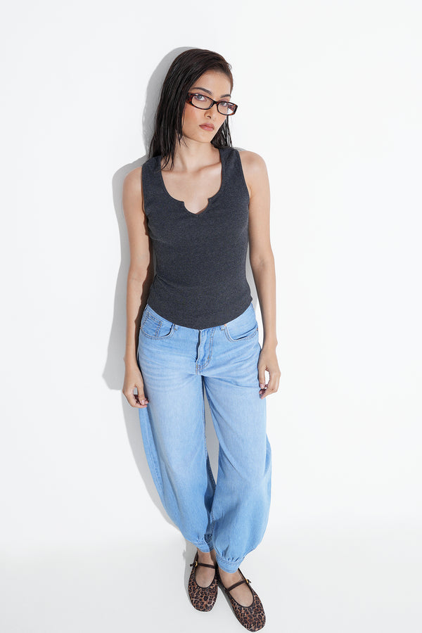 Light Wash Denim Joggers