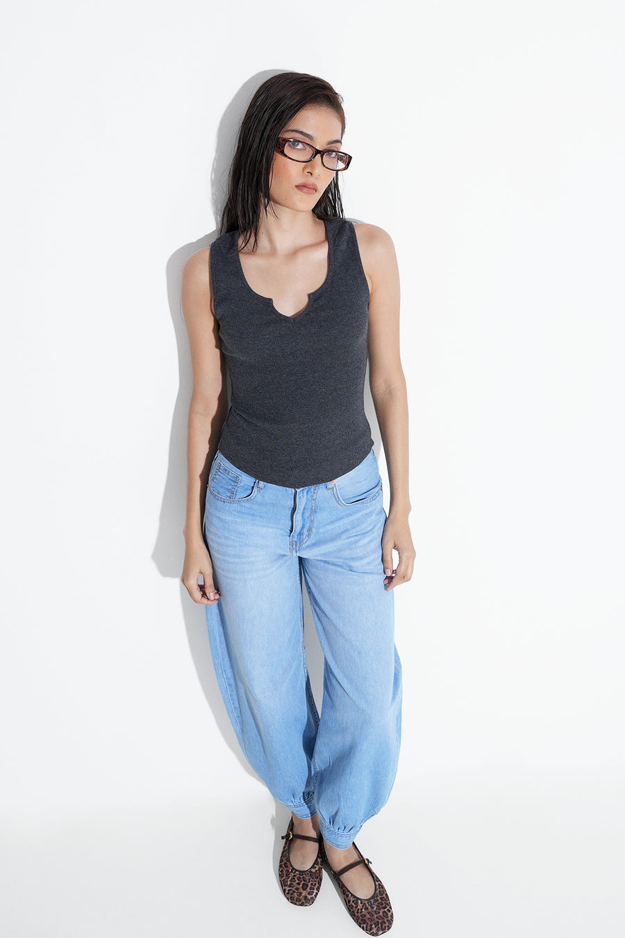 Light Wash Denim Joggers