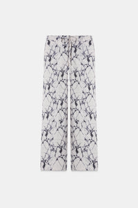 Marble Print High Waist Pants