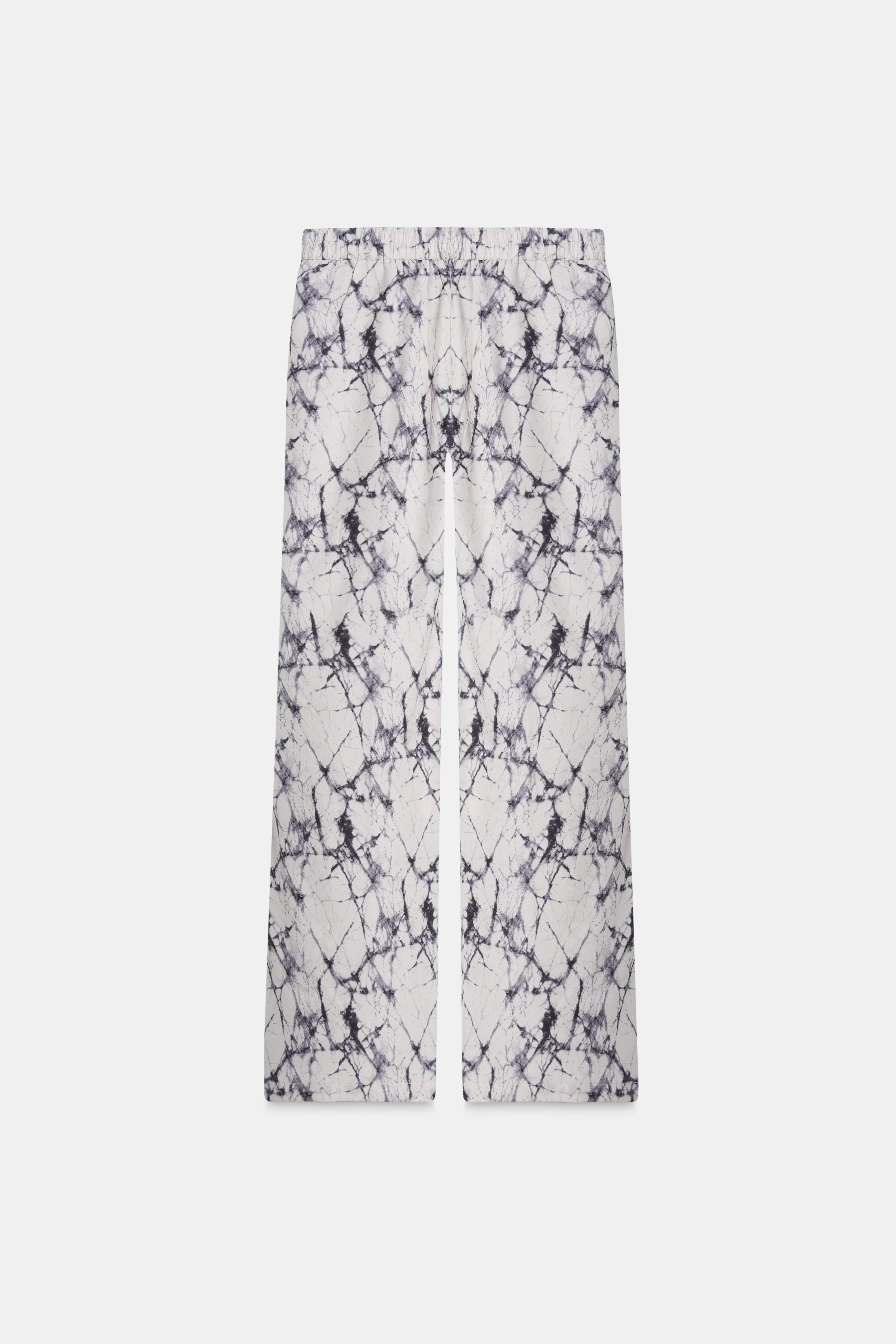 Marble Print High Waist Pants