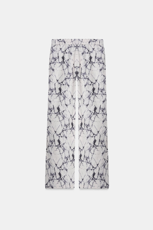 Marble Print High Waist Pants