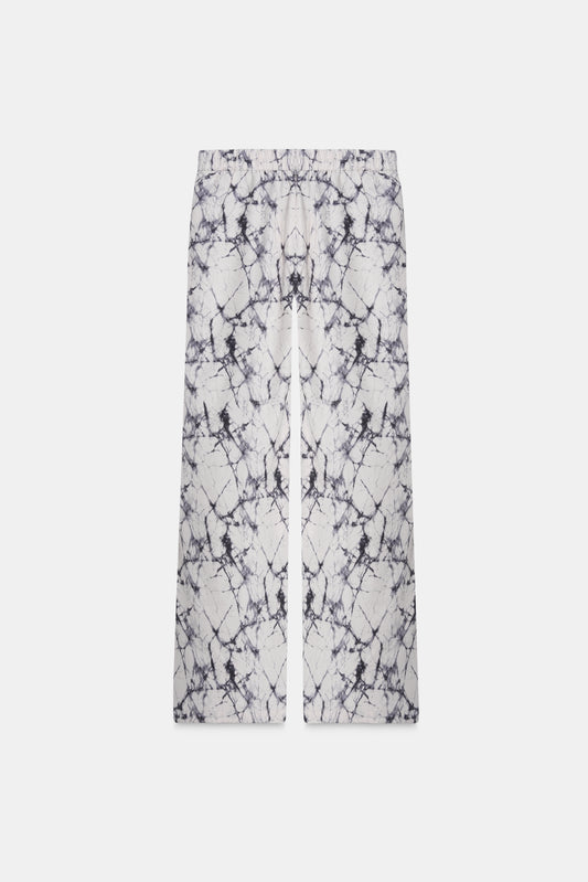 Marble Print High Waist Pants