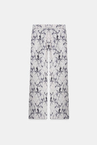 Marble Print High Waist Pants
