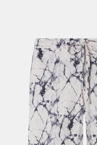 Marble Print High Waist Pants