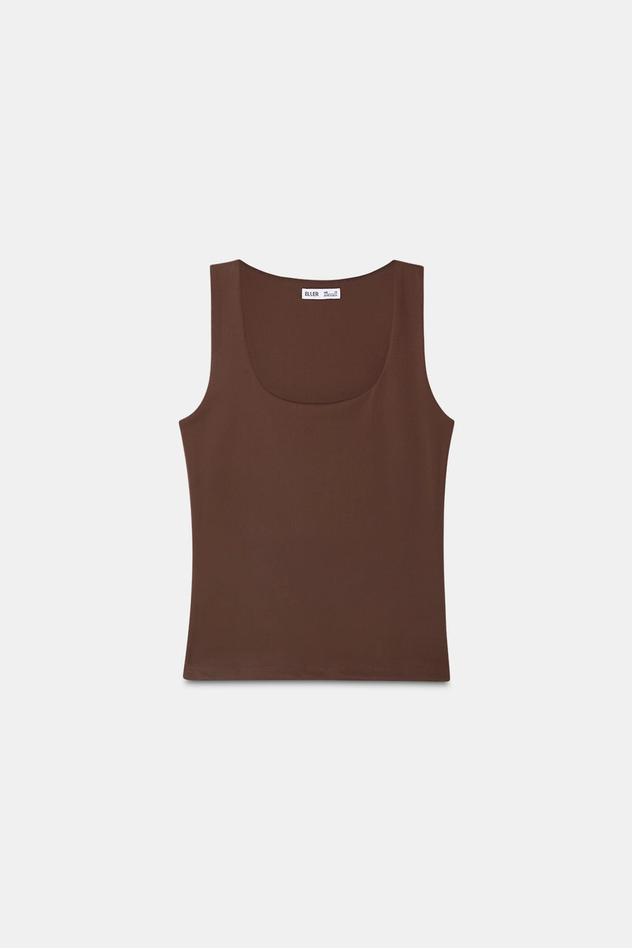 Mocha Taupe Polyamide Tank Top
