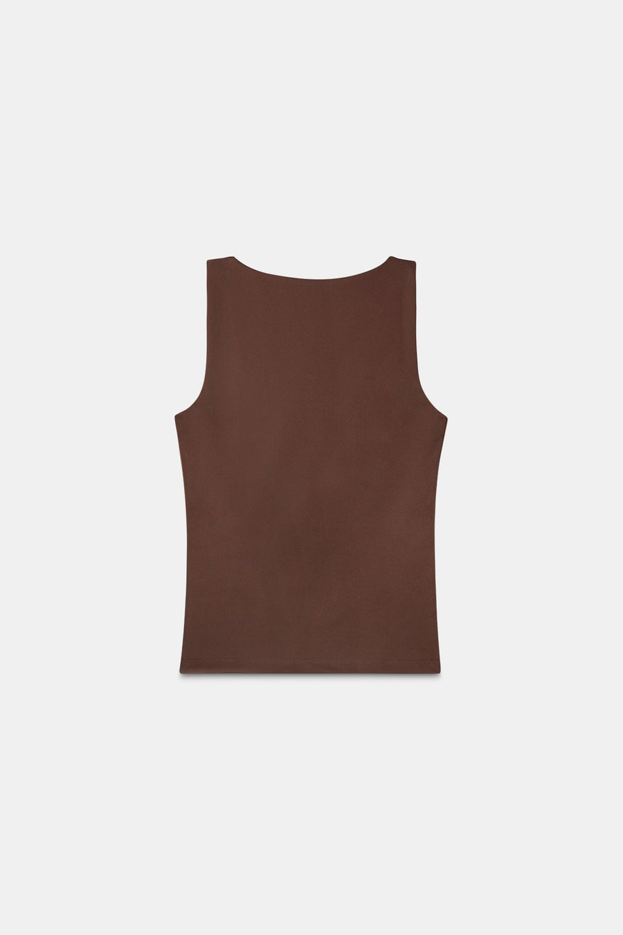 Mocha Taupe Polyamide Tank Top