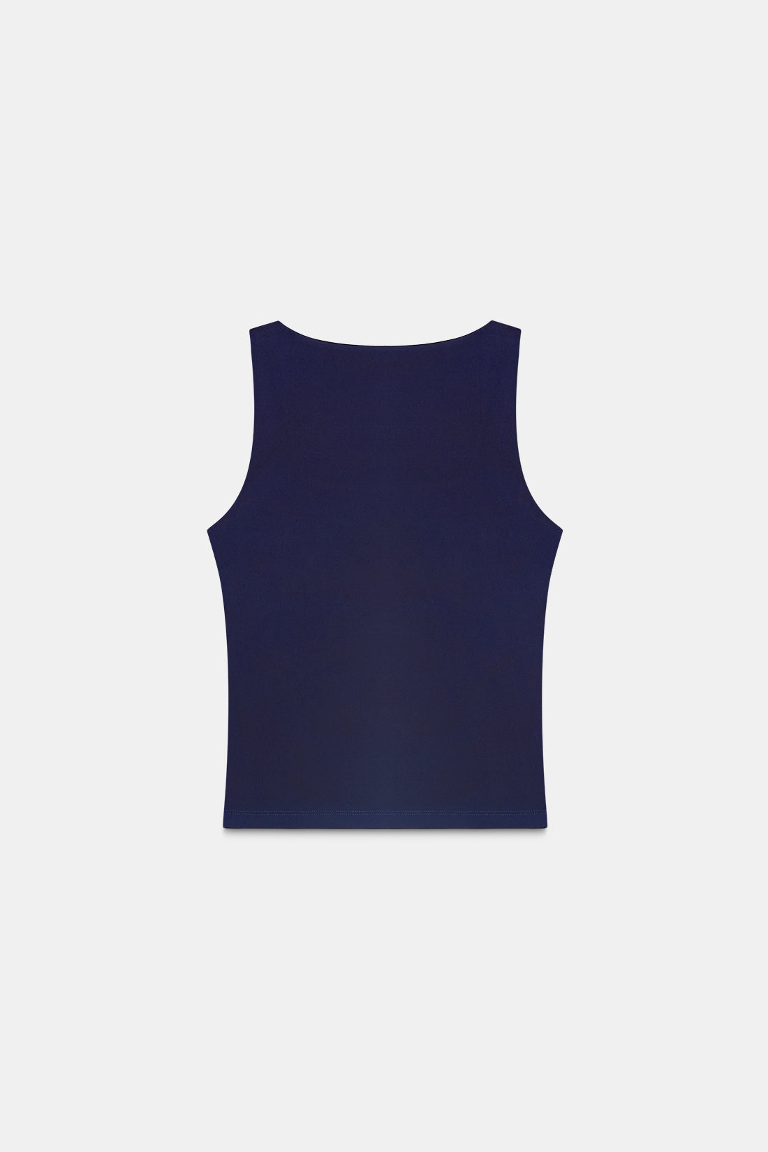 Navy Blue Polyamide Tank Top